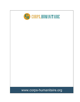 Bloc-notes Corps Humanitaire 